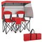 600D Oxford Metal Double Beach Chair with Sunshade and Cooler